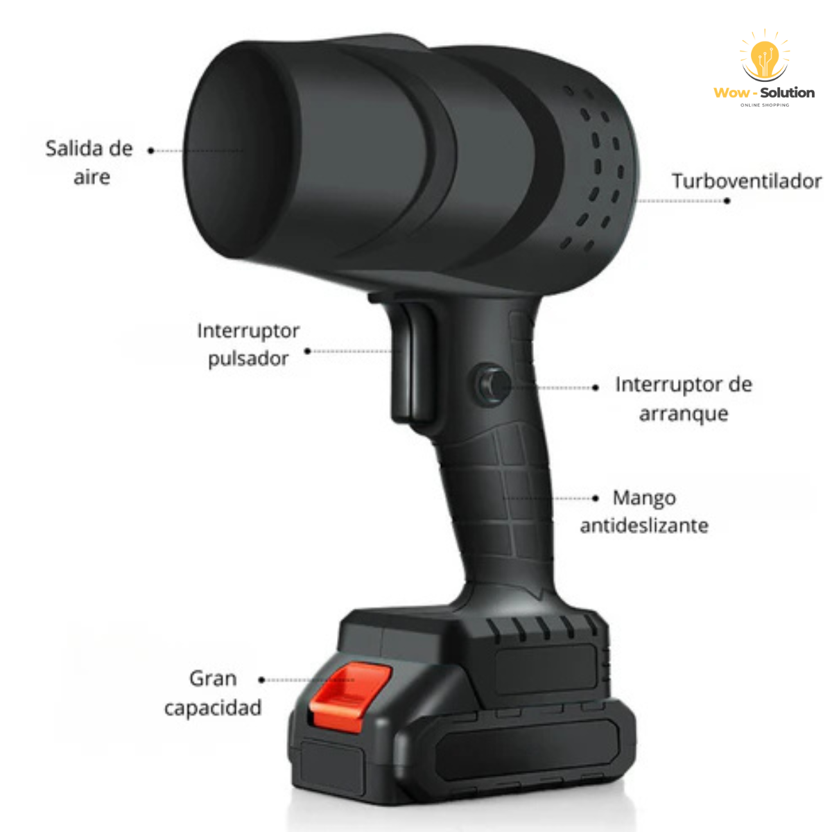 Soplador de Aire Jet 98V con Maletín